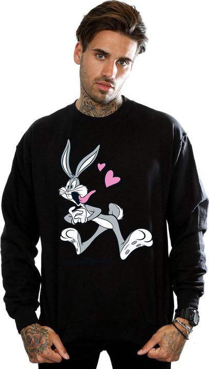 Actual product image Looney Tunes Mens Bugs Bunny In Love Sweatshirt (M)