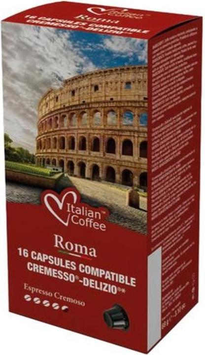 Produktbild Italian Coffee Kaffeekapseln Romano Cremesso 16 Stück (1 x Port.)