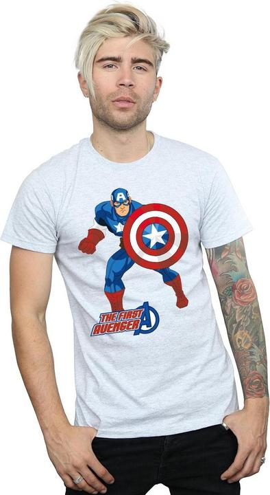 Image du produit Mens Captain America The First Avenger T-Shirt (L)