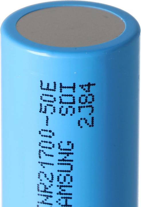 Actual product image Samsung Battery INR21700 50E max. 15A (1 pcs., 21700, 5000 mAh)