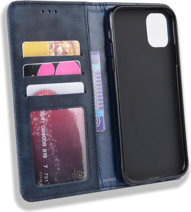 Actual product image Cover-Discount iPhone 12 / 12 Pro - Stand Flip Case Cover dark blue (Apple iPhone 12 Pro, Apple iPhone 12)
