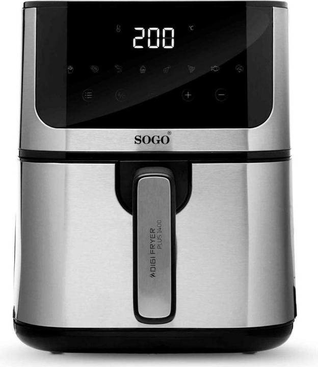 Actual product image Sogo AIR FRYER 5L DIGIFRYER S/S-1400W
