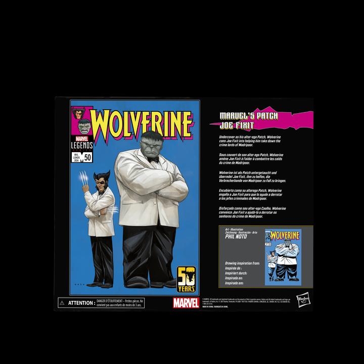 Immagine prodotto Hasbro Wolverine 50° Anniversario Marvel Legends confezione da 2 figurine Marvel's Patch & Joe Fixit 15 cm