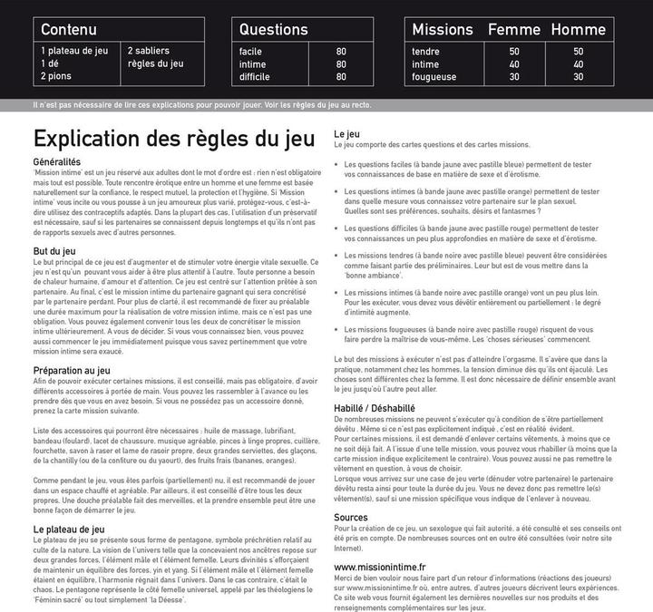 Image du produit tease & please Mission intime (Jeux de plateau, Français)