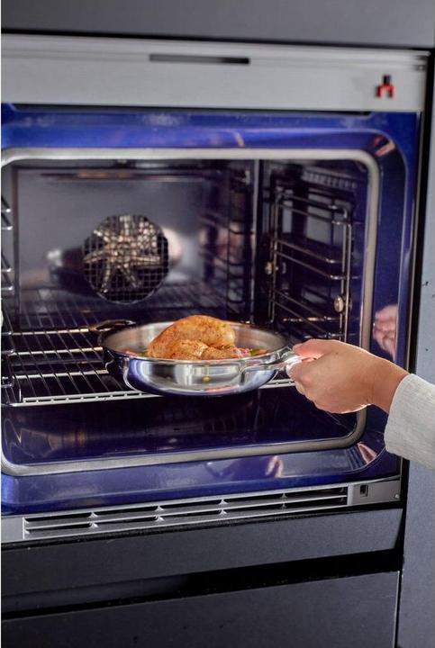 Actual product image Demeyere Multifunction frying pan 2 handles rim closed (20 cm, Frying pan, Stainless steel)