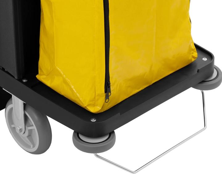 Produktbild Ulsonix Reinigungswagen abschliessbar 250 kg 6 Ablagen 2 Säcke aus Nylon Putzwagen
