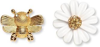 Oliver Weber Collection Oliver Weber - Beautiful asymmetric earrings Bee and daisy 23168G