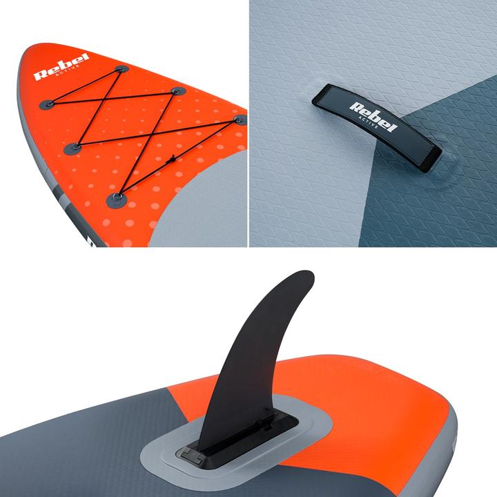 Actual product image Rebel Deska SUP ACTIVE pompowana 350x81x15cm pomarańczowa