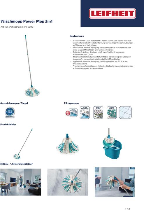 Actual product image Leifheit Power Mop (1 pcs.)