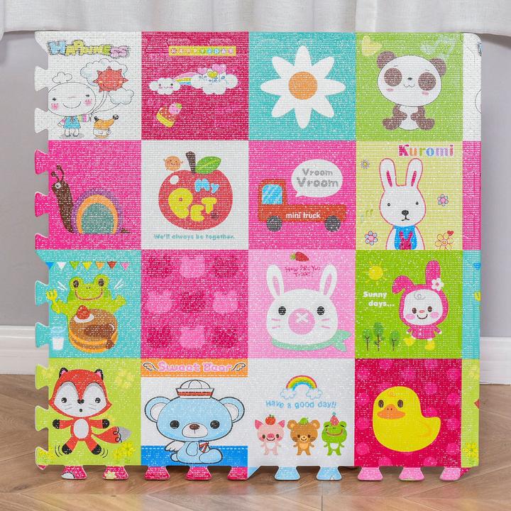 Produktbild Homcom Puzzlematte 16-teilig (61.5 x 61.5 x 1 cm)
