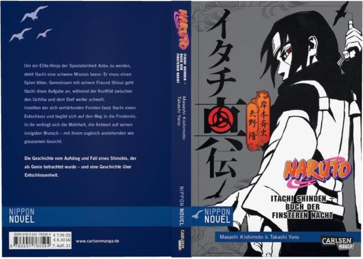 Image du produit Naruto Itachi Shinden - Buch der finsteren Nacht (Nippon Novel) (Allemand, Takashi Yano, 2017)