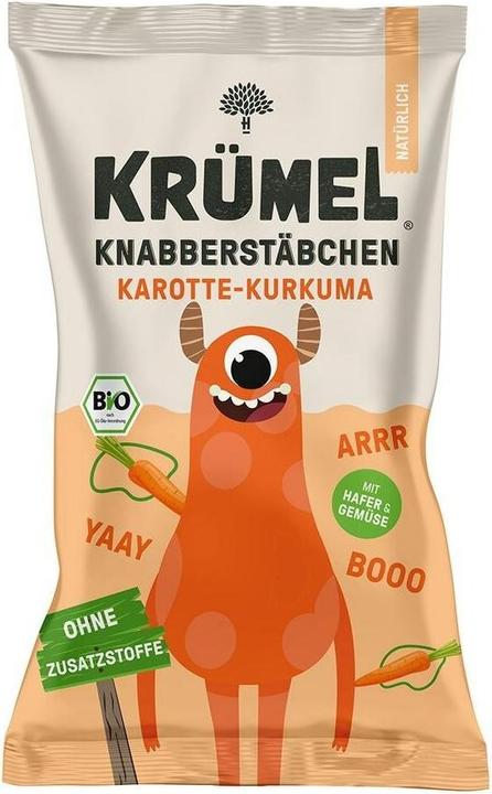 Immagine prodotto Krümel Bocconcini di carota alla curcuma Biologici (60 g)