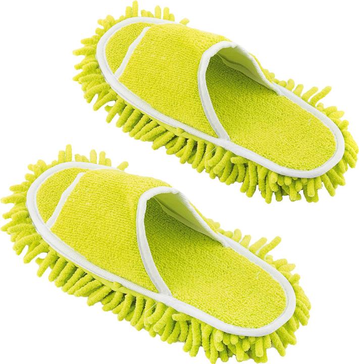 Image du produit InnovaGoods Chaussons à franges pour adultes - Jaune (1 pcs)