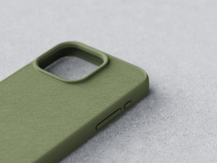 Image du produit Njord Suede MagSafe Case for iPhone 15 Pro Max, Olive (Apple iPhone 15 Pro Max)