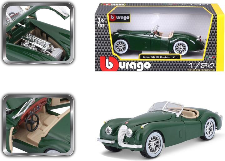 Image du produit Bburago 18-22018 - Jaguar XK 120 Roadster (1951) vert foncé - 1:24