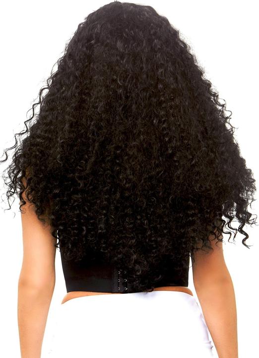 Actual product image Leg Avenue Lange Curly Locken schwarz-weiss - für Fasching