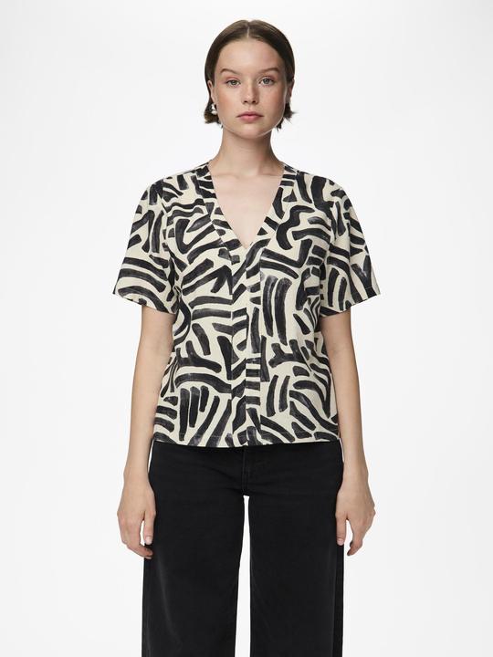 Actual product image Pieces PCARLEM top with short sleeves (M)