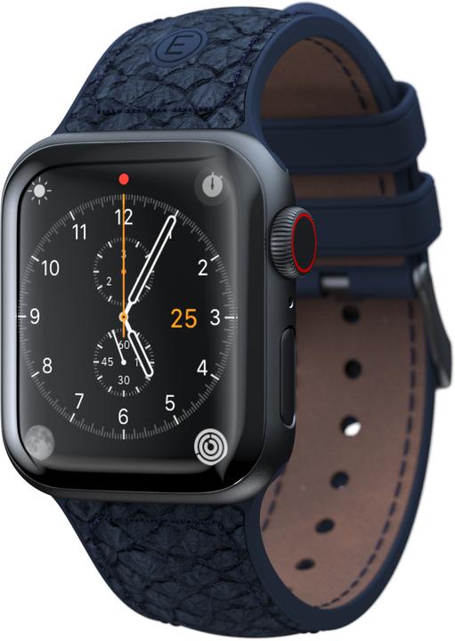 Actual product image Njord Vatn Watch Strap For (45 mm, 44 mm, Vegan Leather, Silicone, Vegan salmon leather)
