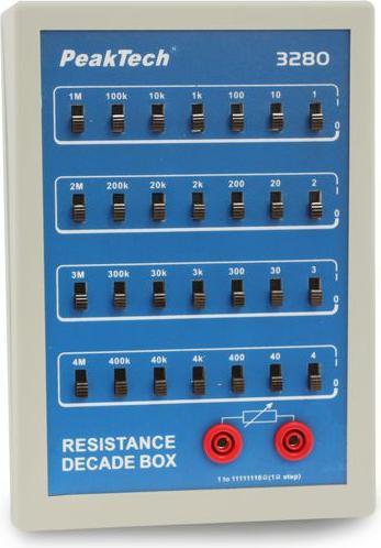 Produktbild Peaktech Widerstandsdekade 1?...11.111 M? 2 W ( 3280)