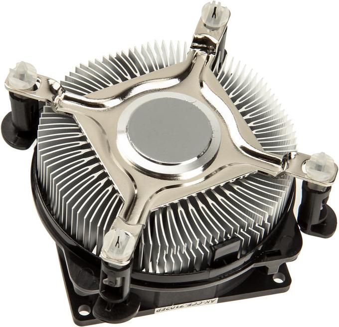 Produktbild Akasa Dual Socket Low Noise PWM CPU-Kühler für 775/115X (53 mm)