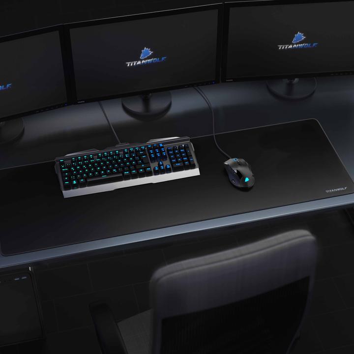 Produktbild Titanwolf Gaming Mauspad, XXXL Speed Mausmatte 1200 x 400 mm, Geschwindigkeit & Präzision, Alpha (3XL)