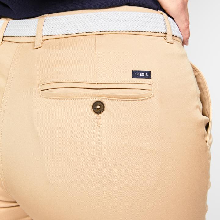 Image du produit Inesis Women's Golf Chino Cotton Trousers - MW500 Beige (30)