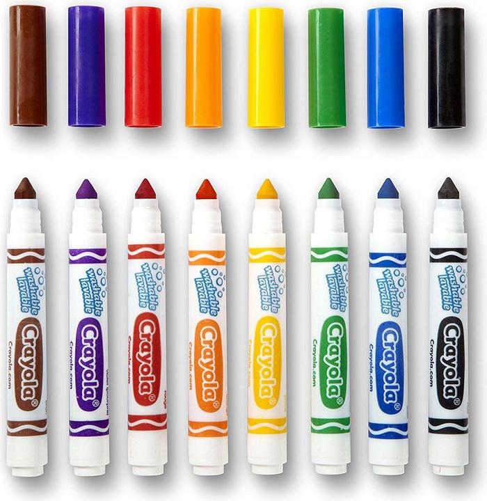 Produktbild Crayola Ultra Clean Filzstifte mit Kegelspitze (Multi, 8 x)