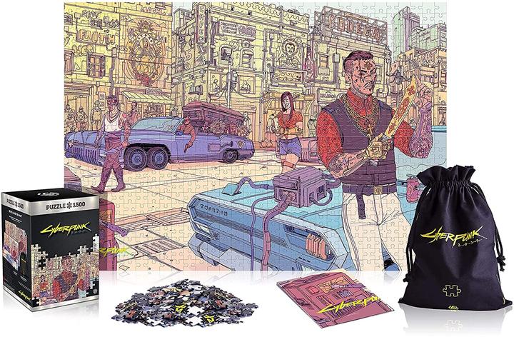 Productafbeelding THQ Cyberpunk 2077: Valentino's puzzels 1500 st. (1500 onderdelen)