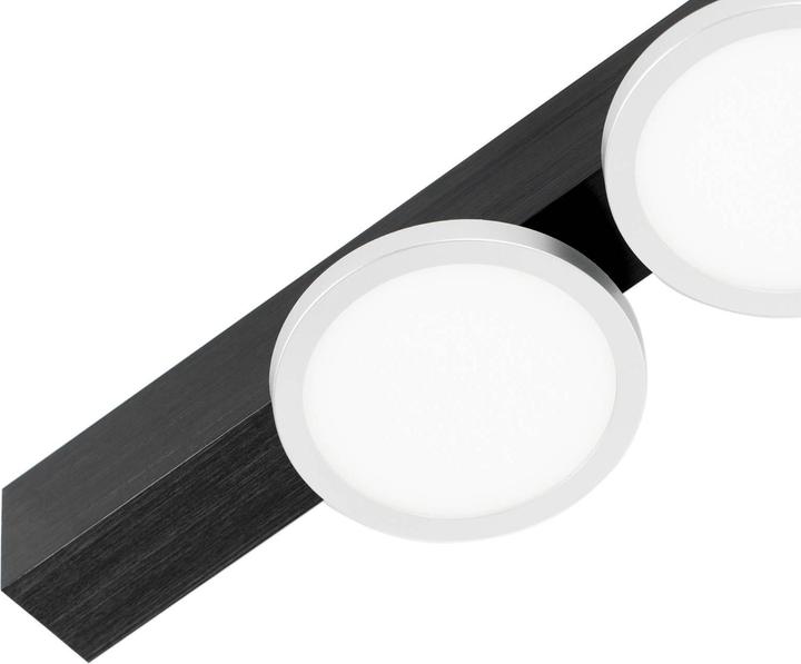 Produktbild Lucande Kellino Deckenleuchte, 4-flammig, schwarz (600 lm, GU10)