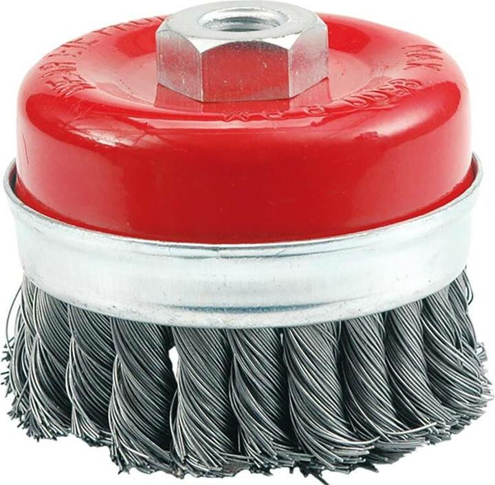 Toya Brosse boisseau Brosse métallique 80 mm pour meuleuses d'angle