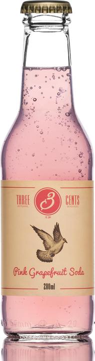 Produktbild Three Cents Pink Grapefruit Soda (24 x 20 cl)
