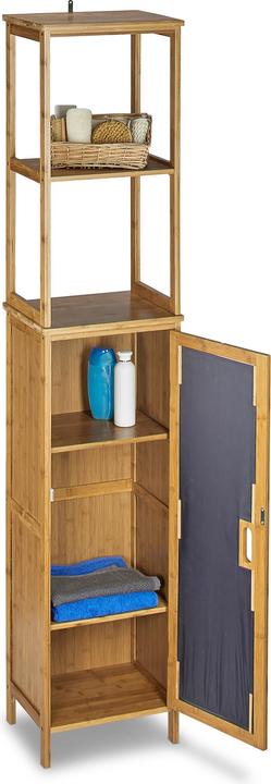 Actual product image Relaxdays Bathroom shelf (33.5 x 28 x 170 cm)