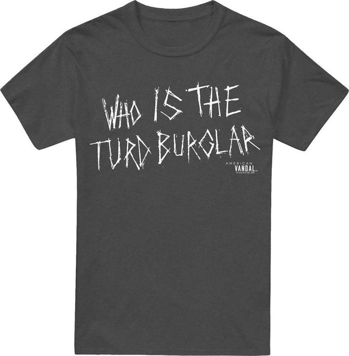 Actual product image American Vandal Unisex Adult Turd Burglar T-Shirt (L)
