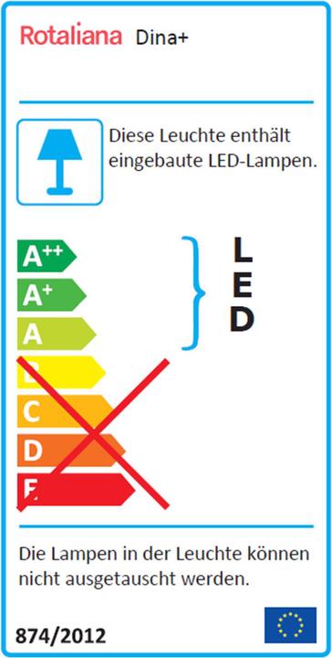 Label énergétique Rotaliana Dina+ LED Lampe de table