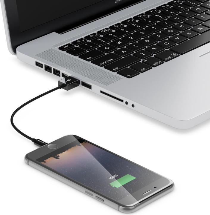 Actual product image deleyCON Lightning on USB (0.15 m, USB 2.0)