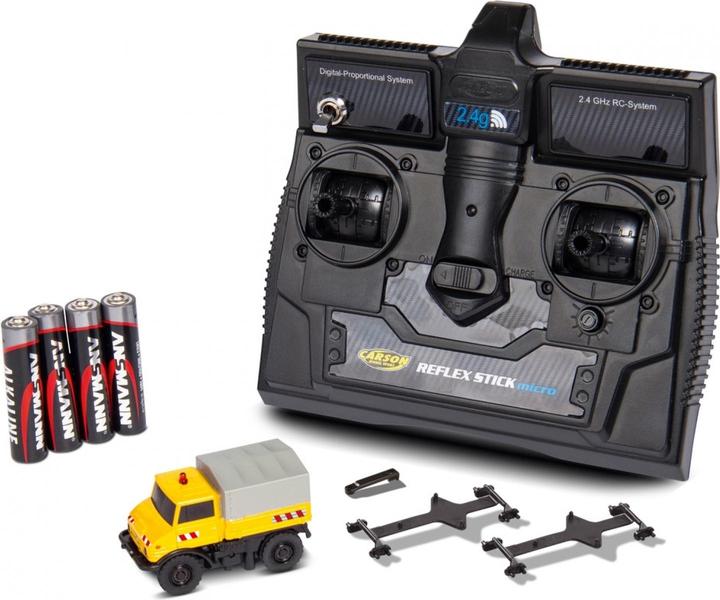 Productafbeelding Carson 1:87 MB Unimog U406 rail-wegvoertuig 100%RTR (RTR Gereed voor gebruik)