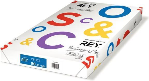 Immagine prodotto Rey Carta per fotocopie Office A3 80g/mq bianco PU=500 fogli (80 g/m², 500 x, A3)
