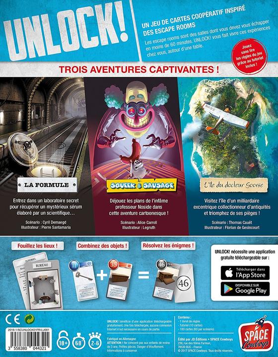 Produktbild Asmodée Unlock Escape Adventures (Französisch)