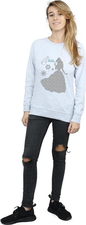 Actual product image Disney Princess Womens/Ladies Belle Christmas Silhouette Sweatshirt (M)