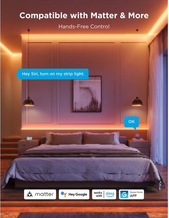 Produktbild Govee LED Strip (RGBIC, RGBW, 300 cm, Indoor)