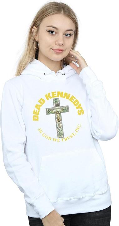 Actual product image Dead Kennedys Womens/Ladies In God We Trust Hoodie (S)
