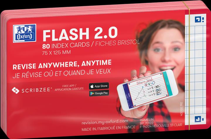 Actual product image Oxford FLASH 2.0 flashcards (75 x 125 mm, 80 x)