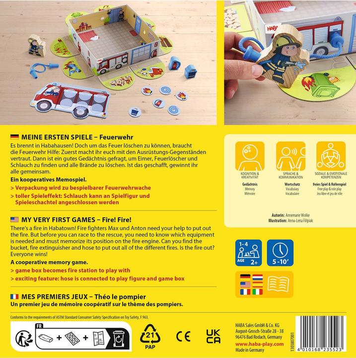 Actual product image Haba My first games - fire brigade (German)
