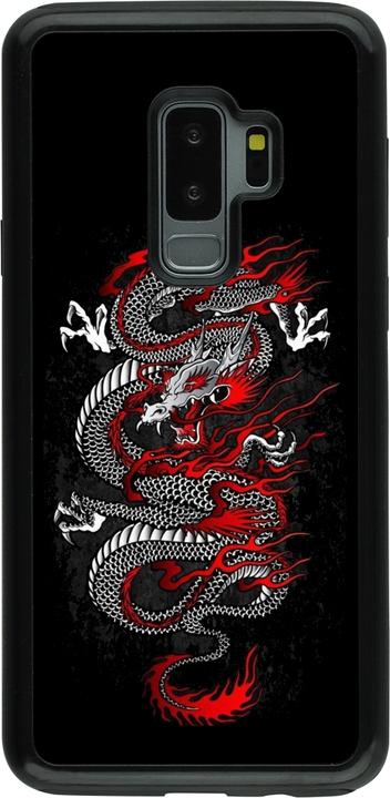 Immagine prodotto PhoneLook Coque Hybrid Armor noir stile giapponese Dragon Tattoo rosso nero (Samsung Galaxy S9+)