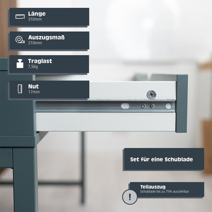 Produktbild Helpmate Nut Schubladenschiene