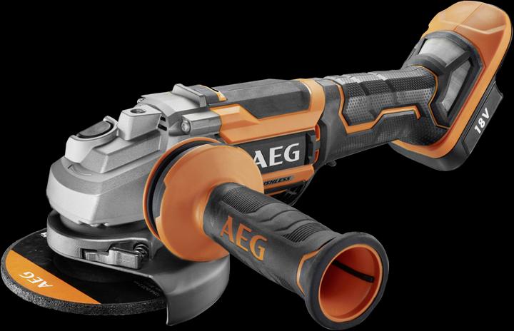 AEG BEWS18-125BLPX-0 Brushless cordless angle grinder (125 mm)