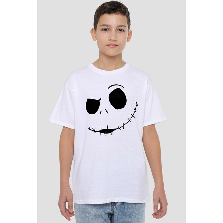 Actual product image The Nightmare Before Christmas Childrens/Kids Jack Face T-Shirt (140)