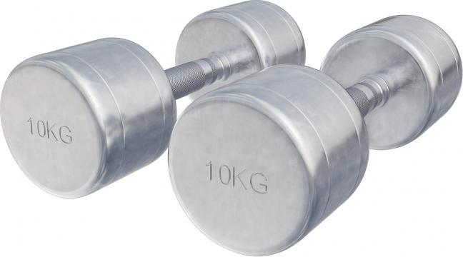 Actual product image Gorilla Sports Chrome dumbbells (2 x 10 kg)
