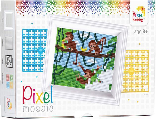Image du produit Pixelhobby Pixel Emballage cadeau - Singe avec cadre