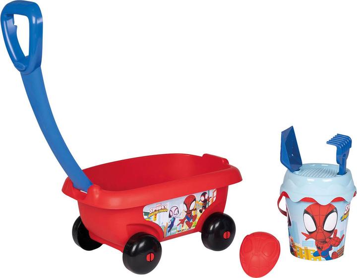 Image du produit Smoby Chariot à main Spidey avec garniture de seau à sable